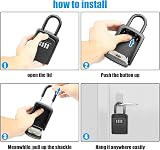 Diyife Key Safe Weatherproof Lock Box 4-Digit Combination Outdoor Key Storage view 6