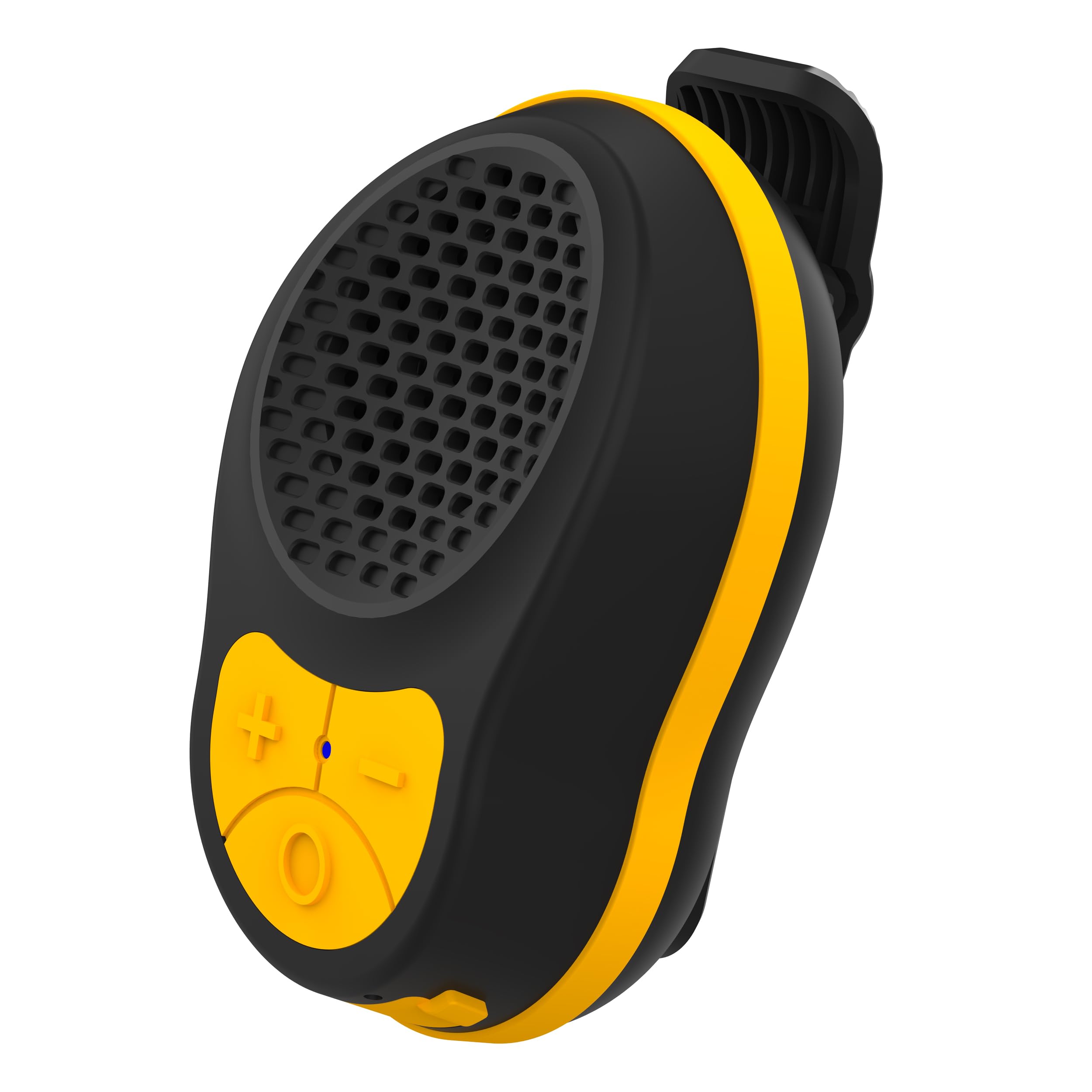 Photo 1 of STDFORU Wearable Bluetooth Speaker Clip On, Waterproof Bluetooth Speaker, Mini Portable Speaker with Microphone for Workout Running Up to 24H Playtime (Black+Yellow)