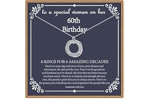 IEFLIFE Birthday Gifts for Women, Sterling Silver Necklaces, 40th 50th 60th 70th 80th 90th Birthday Necklace, 40 50 60 70 80 90 Years Old Birthday Gifts, 4 5 6 7 8 9 Decade Birthday Jewelry for Women