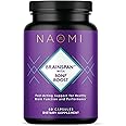 NAOMI Brainspan™ with BDNF Boost - Fast-Acting Support for Healthy Brain Function & Performance, Lion's Mane Mushroom, Ginkgo Biloba Extract, Garden Sage, Spanish Sage - 60 Capsules, 30-Day Supply