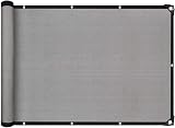 ZHhan Balcony Privacy Screen Wind UV Protection Deck Patio Backyard Grey 0.5x7m view 8