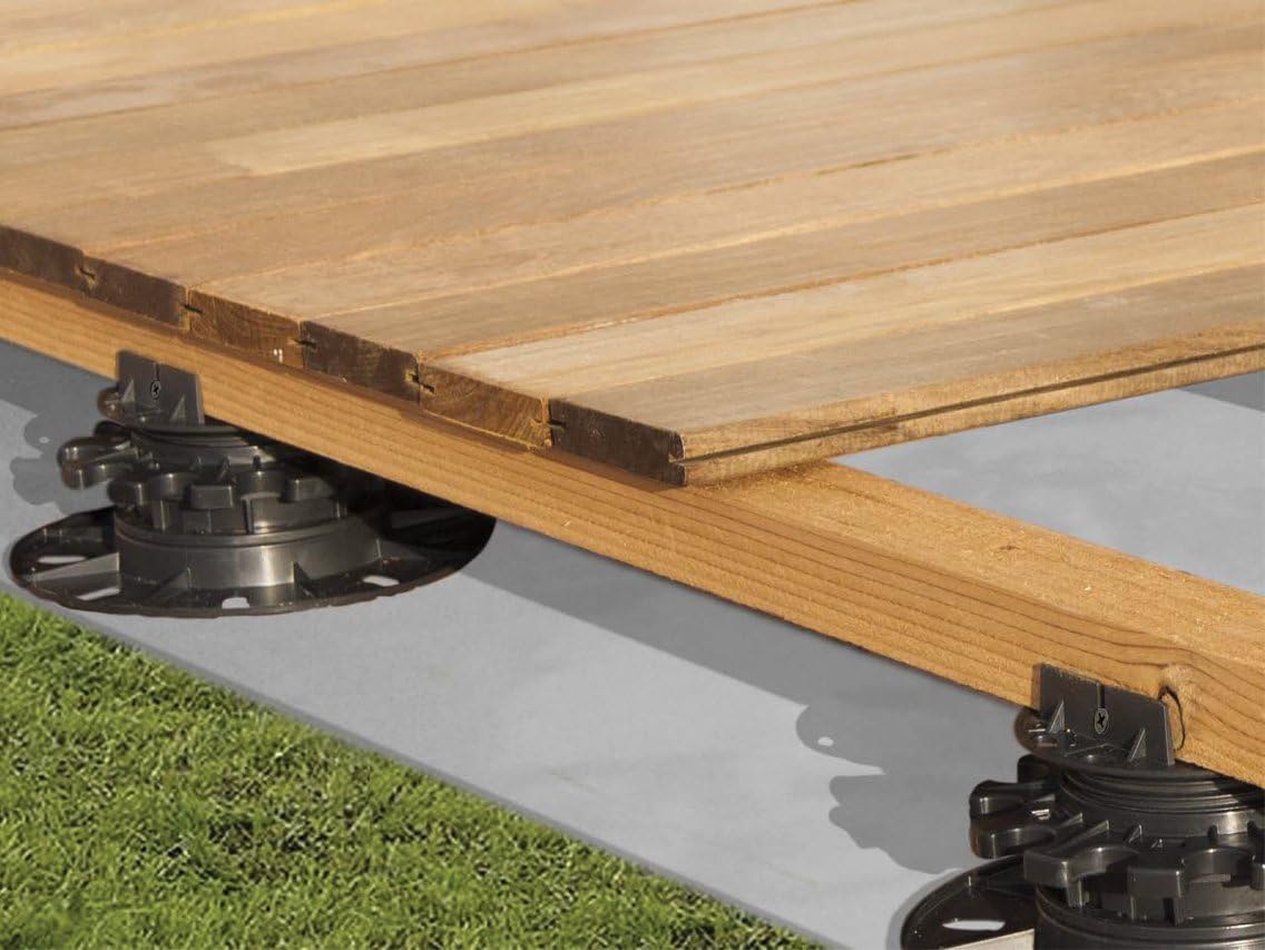 StrataRise Low Profile Decking & Flooring Support Pedestal - 30 pack, Black, 18 - 36mm - Image 4