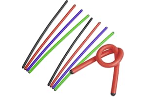 ANDALUS BRANDS Andalus Twist Rubber Ties, 17-Inch Long, Assorted Colors, Reusable Twist Tie, Holds Up to 110 Pounds (8 Pack)