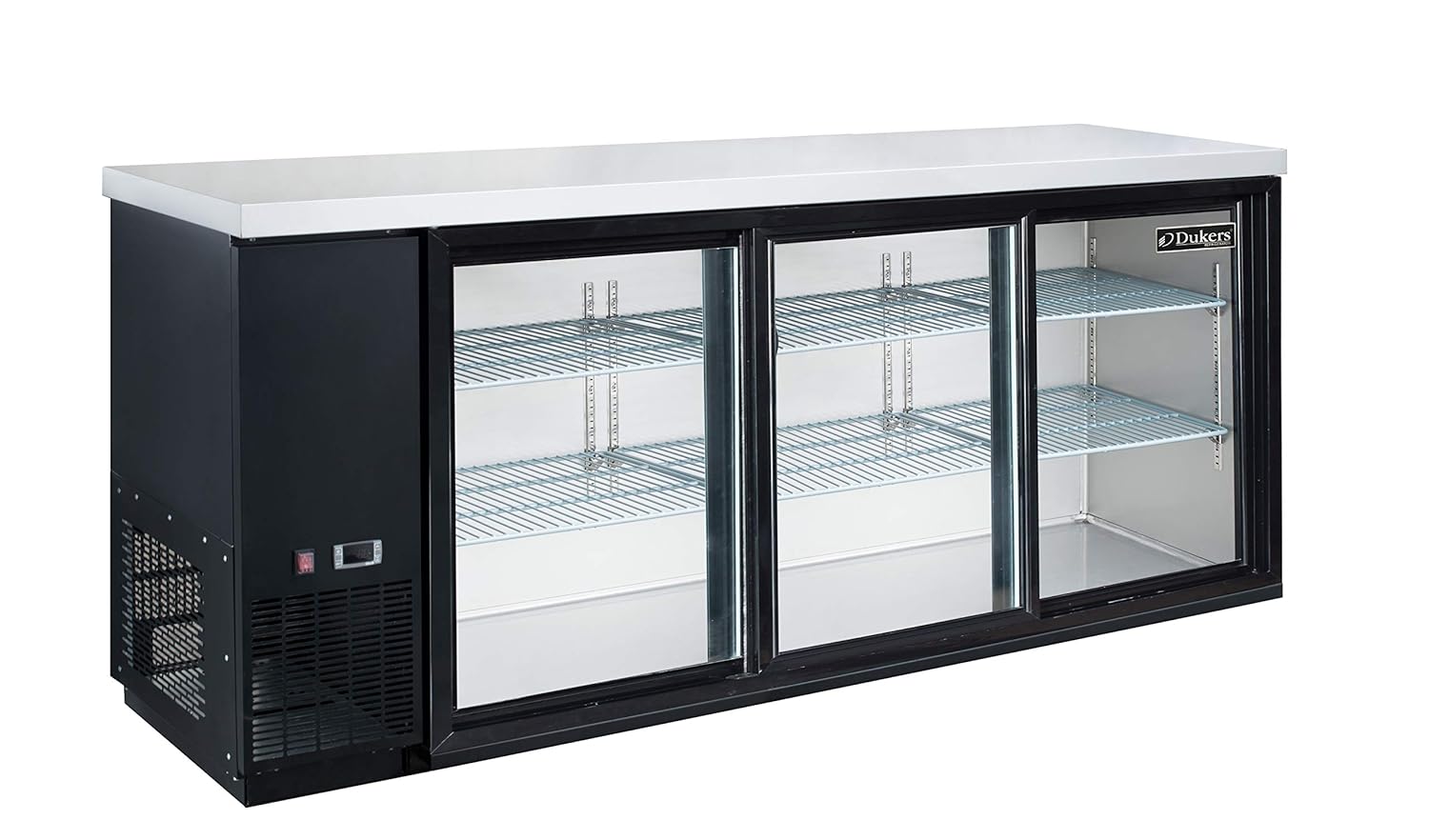 sliding door beverage cooler