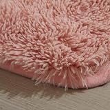 Sienna Blush Pink Rug 80x150cm Anti-Slip Plush Shaggy Bedroom Living Room view 8