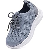 BMCiTYBM Toddler Boys Girls Slip On Shoes Comfortable Walking Sneakers Mesh Oxford Casual Dress Shoes School Uniform Loafers