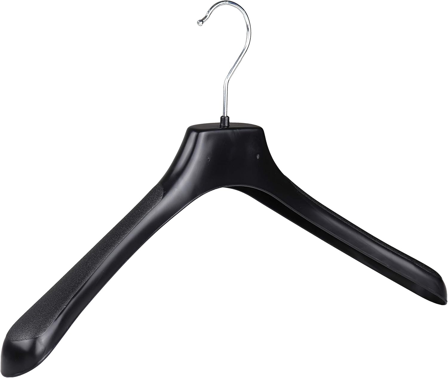 4 Plastic coat hangers with broad ends for coats and jacketsChoose