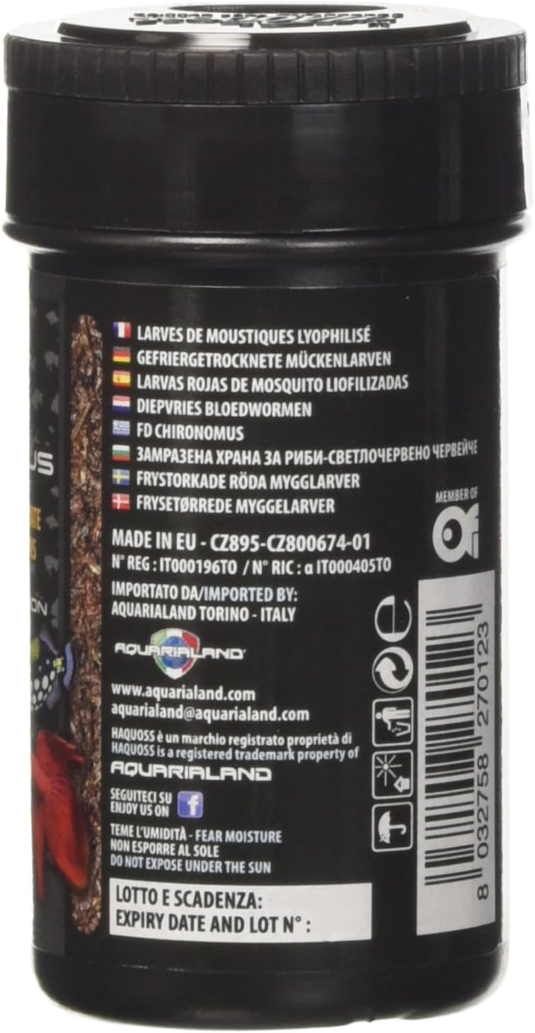 Haquoss Chironomus Natural Freeze Dried Food for Freshwater and Marine Fish 100ml/7gr, 8 g (Pack of 1) - Image 3