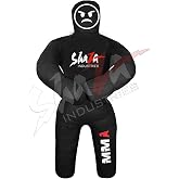 Shaza Grappling Kids Dummy for Fitness &amp; Training, Pose, Strike &amp; Throw Wrestling Dummy for 100cm. Punching Dummy for MMA, Jiu-Jitsu, Judo, Karate &amp; Wrestling Practice &amp; Sparring