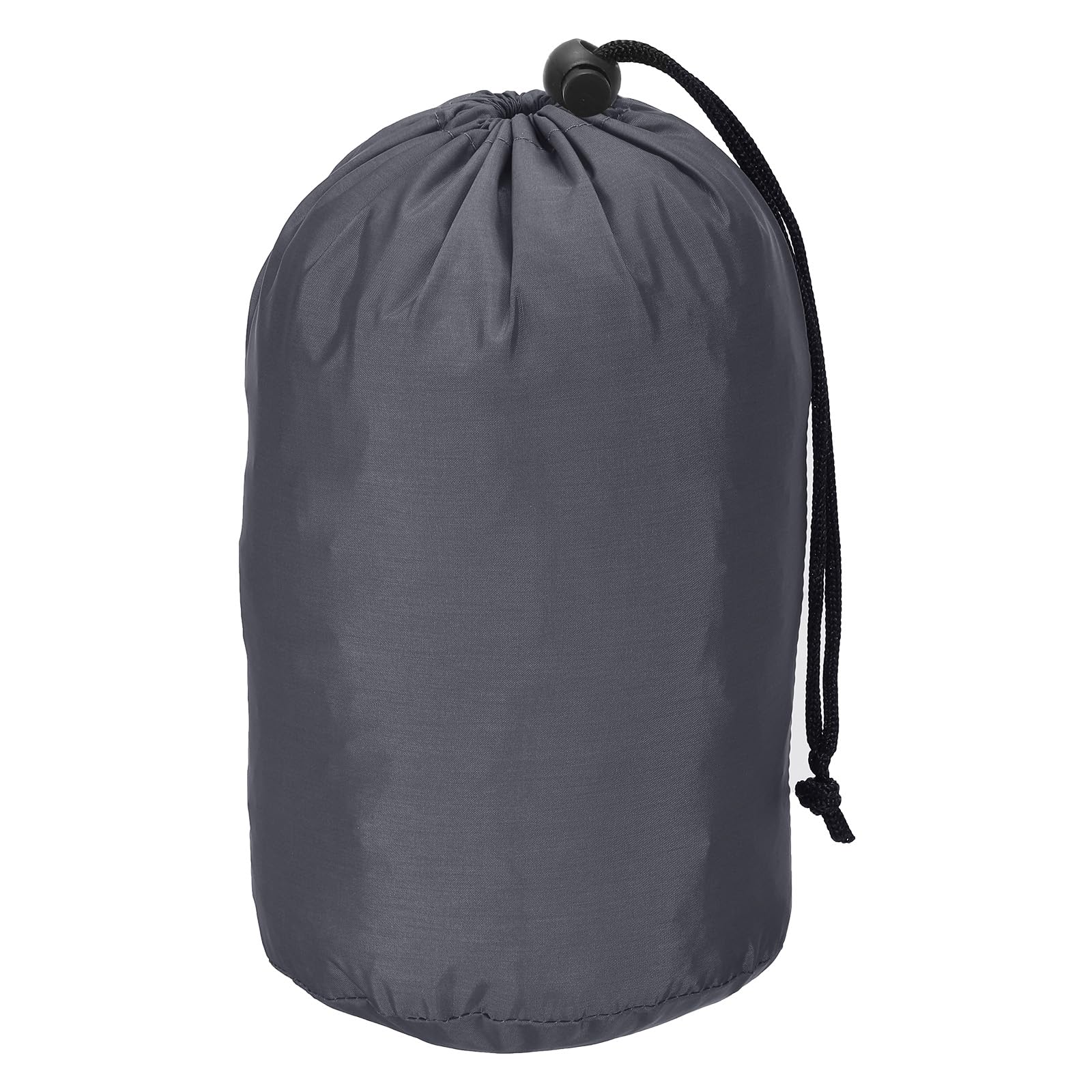 PATIKIL Stuff Sack, 5 x 10 Inch Waterproof Outdoor Storage Sack Portable Drawstring Dust Flap Bag for Camping, Dark Gray
