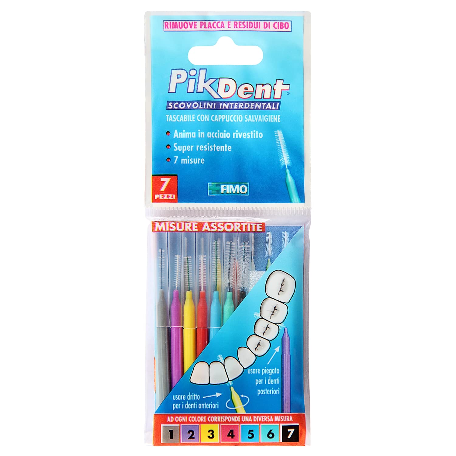 Pikdent Interdental Brushes Test and Find Your Size 7 Assorted Brushes.