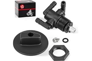 MOTO1988 Fuel Tank Valve Petcock 3 Way & Knob NUT For Polaris Sportsman 335 400 500 600 700 Twin Magnum Trail Boss 325 330 500 7052161 5432559