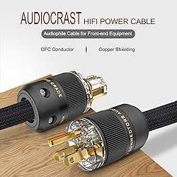 Audiocrast HiFi Power Cable, Hi-End Braided Sleeve