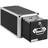 Vaultz CD Case Holder-File-Cabinet CD-Rack w/ 1 Drawer and Key Locks, 8 x 14.5 x 15.5 Inch DVD Organizer and CD-Storage-Box -