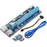 MOLUCKFU -E to Pci-E X16 External Graphics Card Adapter for Laptop | External Graphics Card, Connection, Blue Pcb, Cable Included