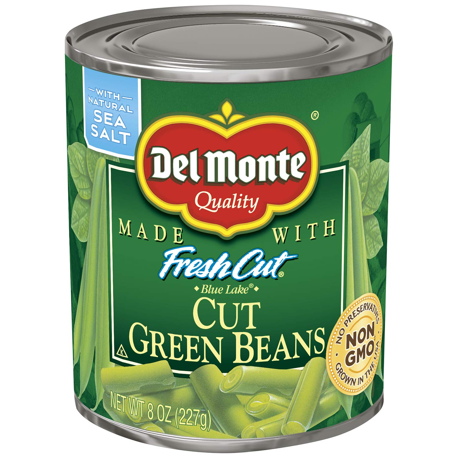 Del Monte Canned Fresh Cut Green Beans, 8-Ounce