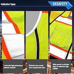 SKSAFETY 10 Pockets Professional level Safety