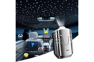 Bobillow Car Star Projector with Smart Air Freshener Diffuser, Christmas Car Interior Decor, Ceiling LED Lights with 6 Scents, Vent Clip Roof Accent Light with Starry Sky, Auto On/Off