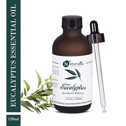Naturalis Essence of Nature Pure and Natural Therapeutic Grade High Grade Eucalyptus Essential Oil, 120ml