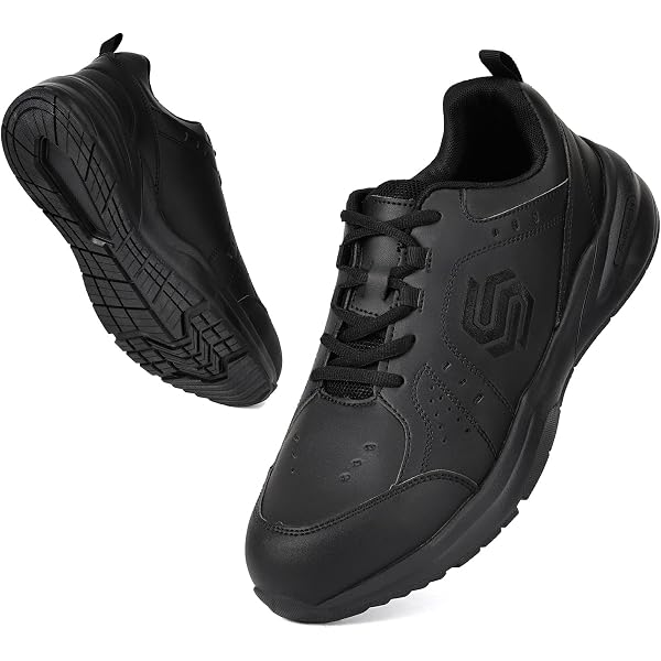 Furuian Mens Size 8.5 Wide Black Work Shoes Lace Up Round Steel Toe Shoes Amazon.com: Furuian Steel Toe Shoes for Men Women  main image 2