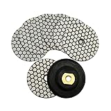 SHDIATOOL Dry Diamond Polishing Pads 4 Inch Set of