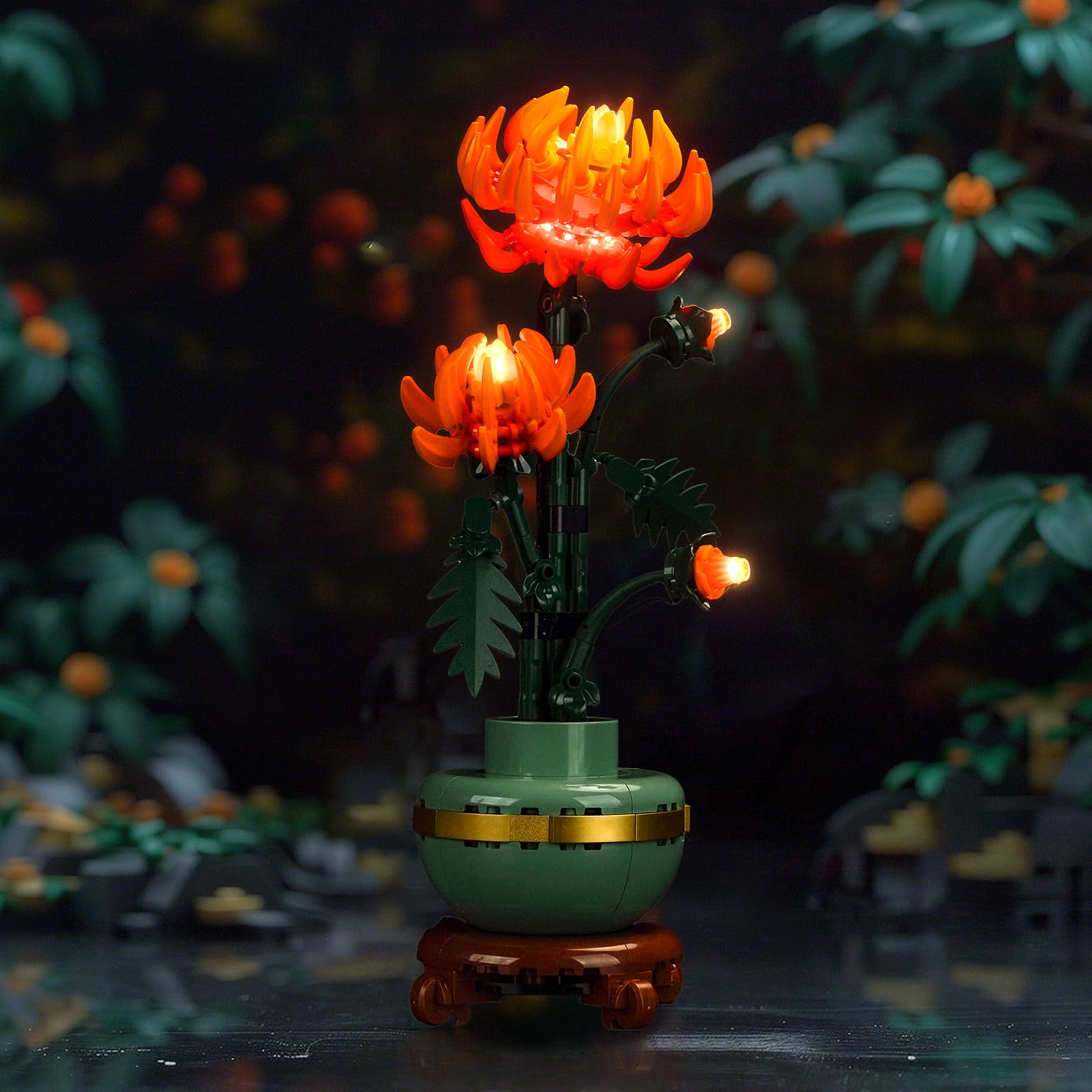 Led Light Set for Lego Chrysanthemum 10368 (No Lego), Decoration Lighting Set for Lego 10368 Icons Chrysanthemum Flower Décor Creative Toys — image 1