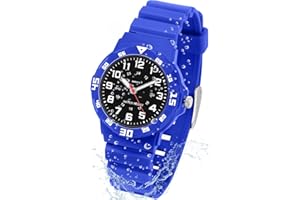 CKV Kids Analog Watches for Girls Boys Children Watches with Luminous Easy to Read Learning Time, Soft Band, 30M Waterproof Child Watch, Great Birthday Gifts for Ages 3-12 Kids