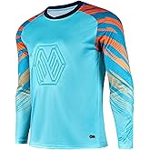 KKmeter Boys Football Goalkeeper Shirts Long Sleeve Padded Goalie Sports Team Training Soccer Goalkeeper Jersey