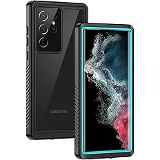 Lanhiem for Samsung Galaxy S22 Ultra Case, IP68 Waterproof Dustproof with Built-in Screen Protector, Heavy Duty Full Body Pro