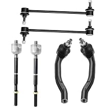 ECCPP Front Suspension Kit For 2014-2019 Nissan Sentra - Control Arms, Sway Bar Links, Tie Rods, Strut Assembly