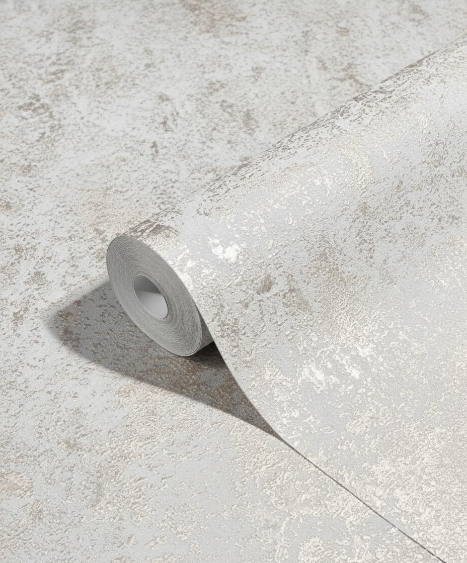 Marburg Wallpaper White Plains for Bedroom Living Room or Kitchen 100% Made in Germany 10.05 x 0.53m Avalon 31645