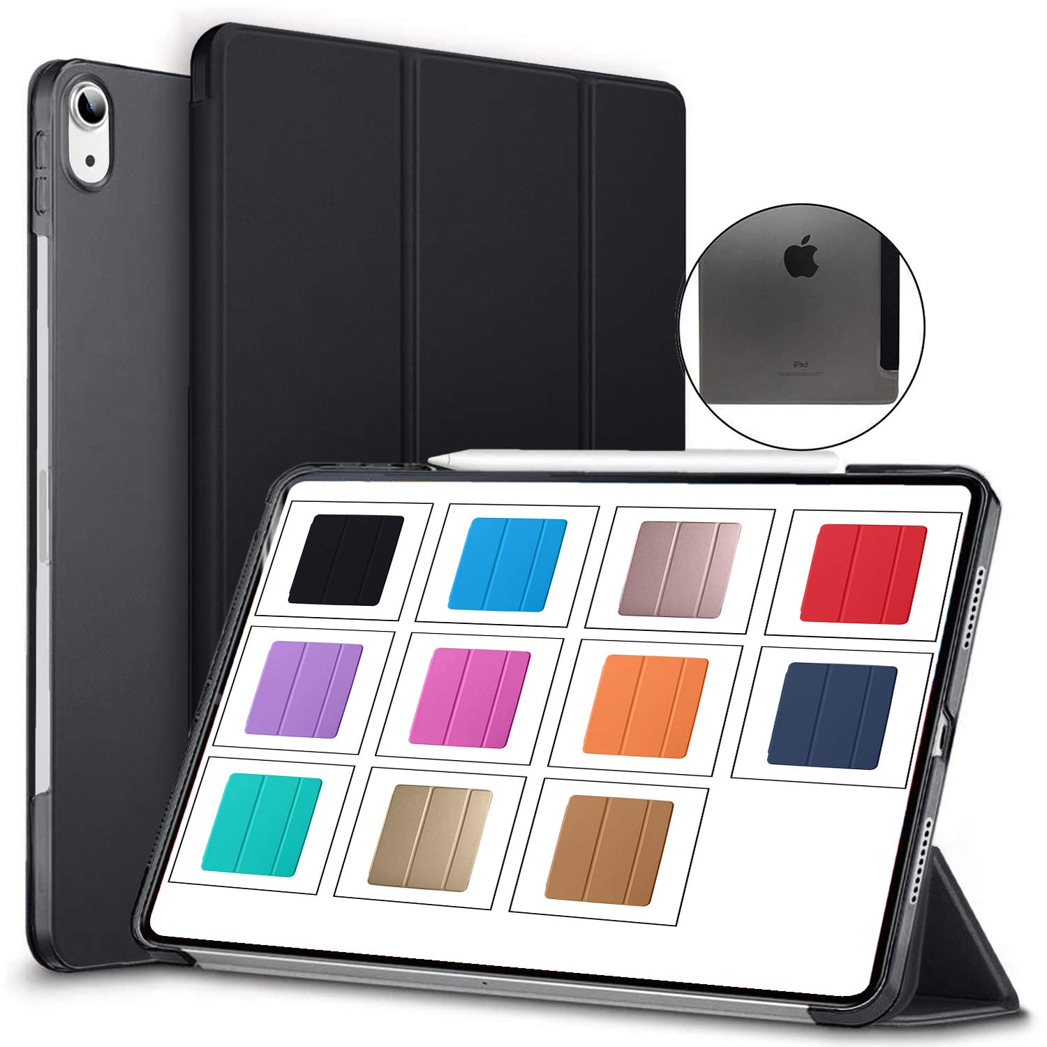 DuraSafe Cases for iPad mini 6th Gen 2021 8.3 [ Mini 6 ] A2567 A2568 A2569 MK893B/A MLX43B/A MK8E3B/A MK8C3B/A Slim Lightweight Protective PC Dual Angle Stand Cover - Black