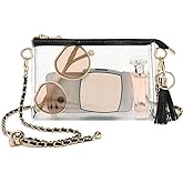 YGR Womens Clear Bag for Stadium Events PVC Small Crossbody Purse for Concert, Party Sports Stadium Approved Present