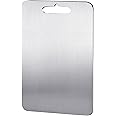 YEAVS Stainless Steel Cutting Board for Kitchen Heavy Duty Chopping Board(Medium, 11.4"L x 7.9" W)