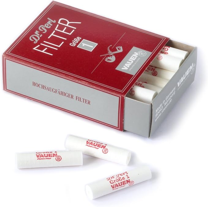 Vauen dr. perl 9mm paper filters for tobacco pipe 1 box 40 filters