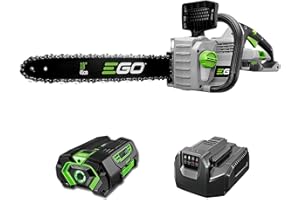 EGO POWER+ Chain Saw, 18” Battery Powered Chainsaw, Electric Cordless, Includes 56V 5.0Ah Battery and Charger – CS1804