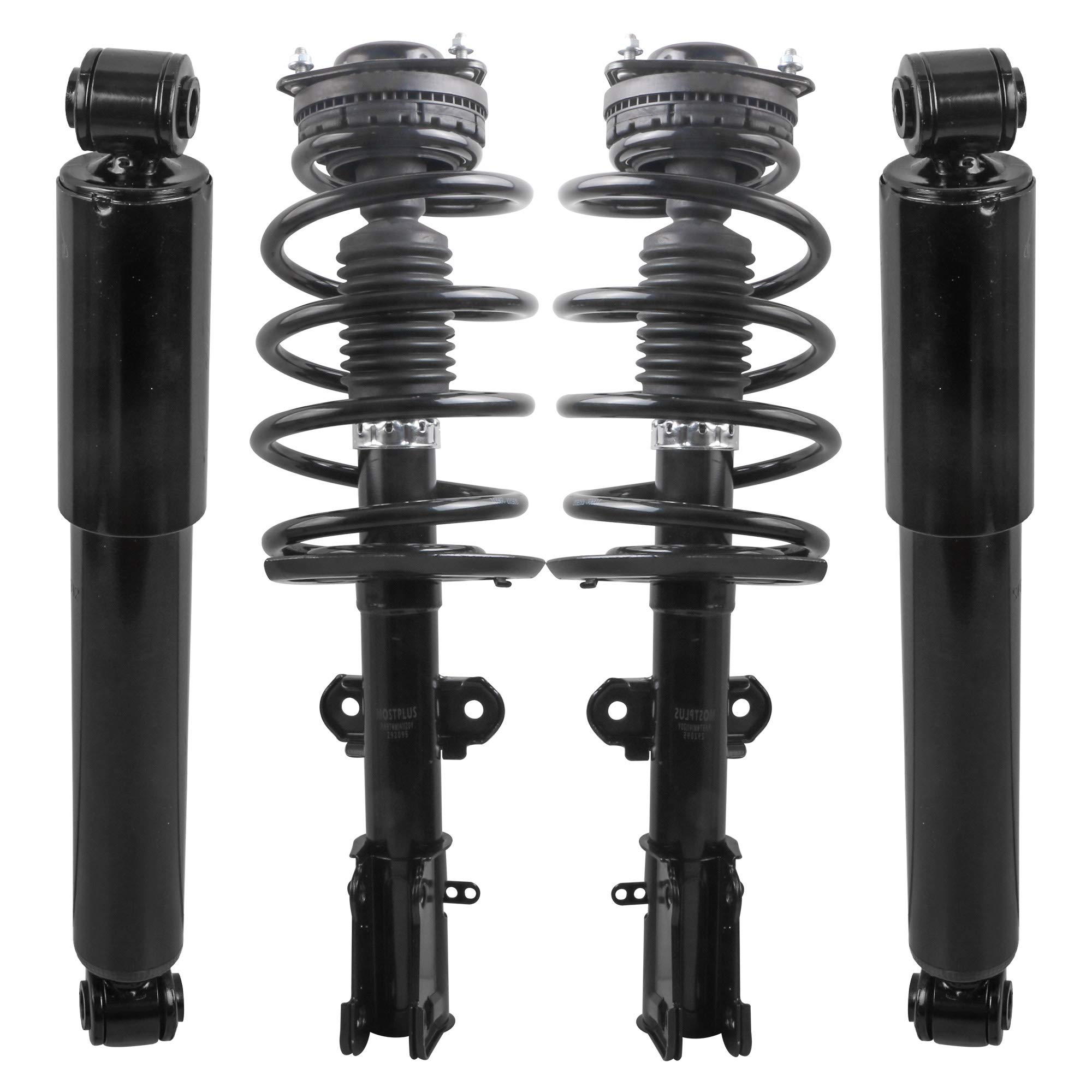 Photo 1 of ** USED** MOSTPLUS Front & Rear Complete Strut Assemblies 171128L 171128R 37290 Compatible for 2008-2017 Dodge Grand Caravan/Chrysler Town & Country (w/o Self Leveling Suspension) Set of 4 Shock Absorbers