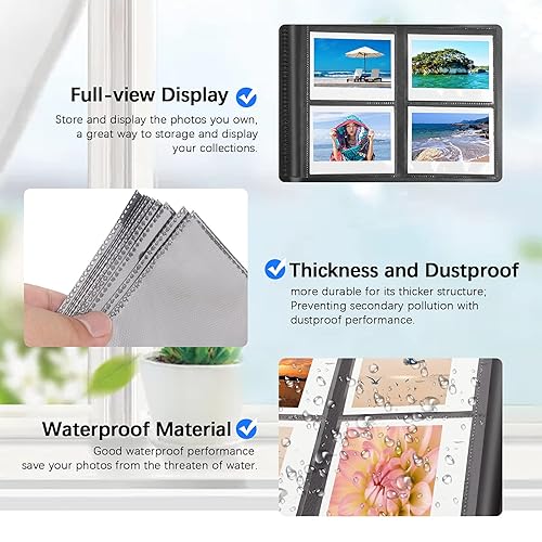 160 Pockets Photo Album for Fujifilm Instax Wide 300 Camera,for