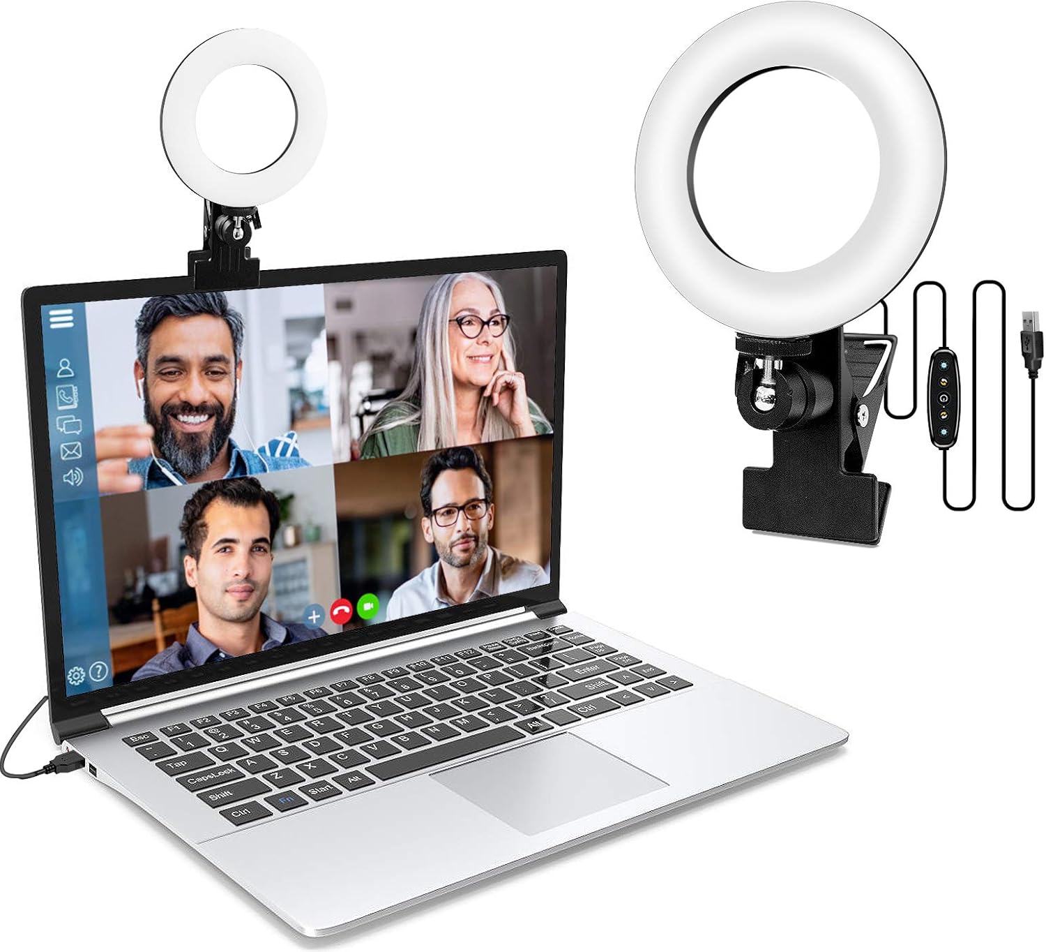 Video Conference Lighting, Light for Monitor Clip On,for Zoom Call Lighting, Remote Working, Distance Learning,Self Broadcasting and Live Streaming, Computer Laptop Video Conferencing