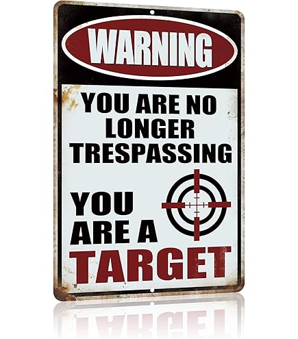 Amazon.com : Warning Sign No Trespassing Owner is Armed and