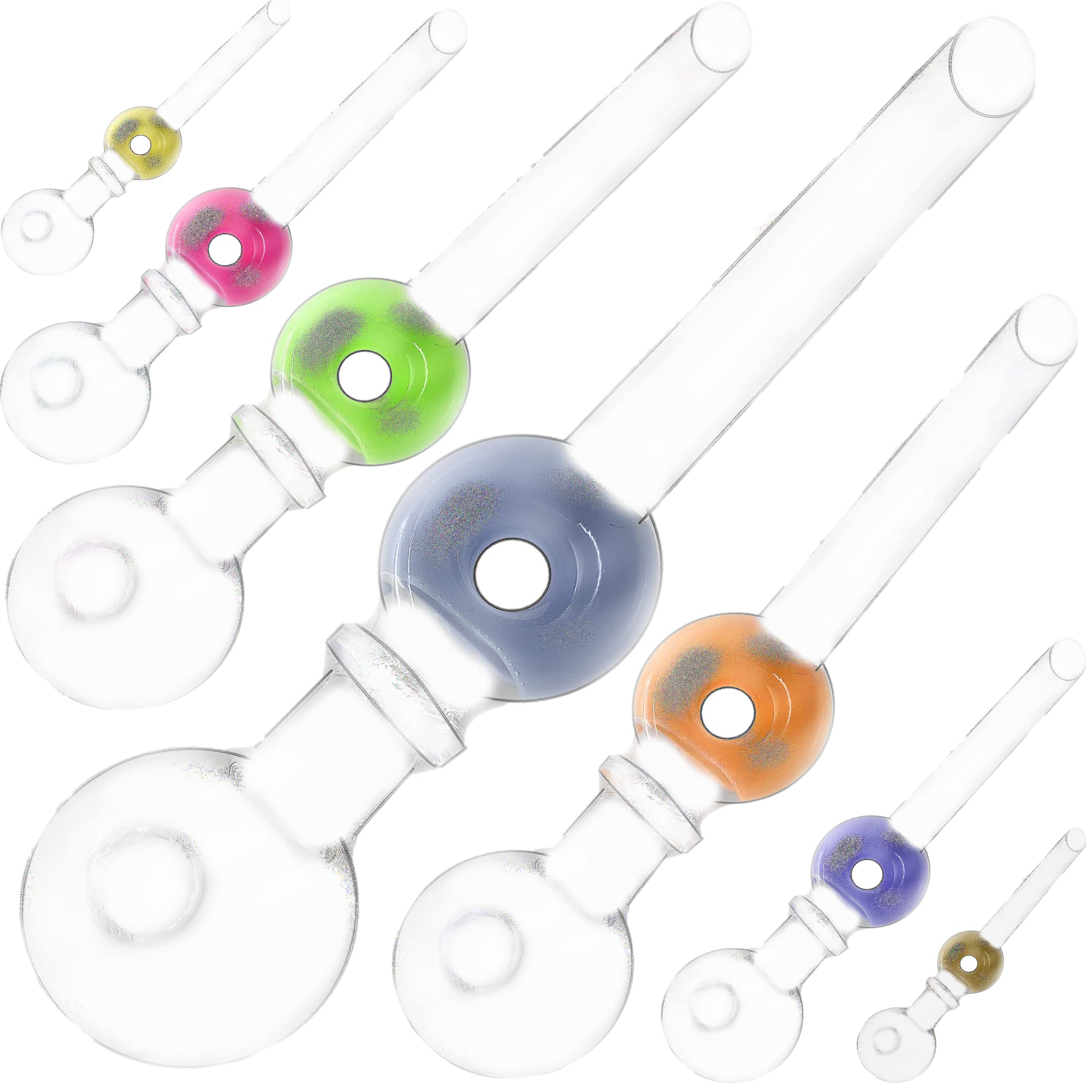 INTERNATIONAL BRANDS EXCESS STOCK TRADING U.K. I BEST U.K Glass Oil Pipe IBEST Jumbo Narrow Tube Nector Smoking Pipes Nicotine Free