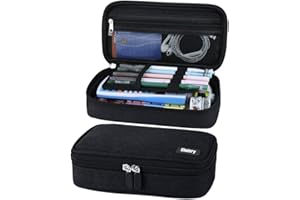 Chelory Big Capacity Pencil Case Large Pencil Bag Pouch Pen Case Pencil Marker Holder Stationery Storage Makeup Bag for Office Supplies Adults