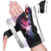 TISMOD Thumb Spica Splint left Right Hand,Wrist Brace with Thumb Support for De Quervain's Tenosynovitis Brace,Thumb and Wrist Brace Carpal Tunnel Women/Men,Black-L/XL-Right