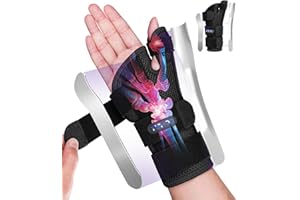 TISMOD Wrist Brace Carpal Tunnel with Thumb Support, Night Adjustable Thumb Spica Splint Right Left Hand,Wrist Guard Stabiliz