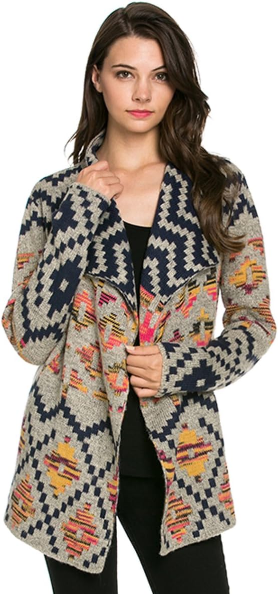 BIG SALE Aris Thick Navajo Blanket Aztec Fair Isle Cardigan Sweater and Storage Bag