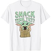 Star Wars: The Mandalorian Baby Yoda Snack Time Yet? Cute T-Shirt