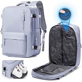 suradar Vacuum Seal Travel Backpack Built-in Pump,Air Compression System Vacuum Vacpack Travel Bag for Women Men Carry On Suitcase Luggage Laptop Airlines Approved Daypack Space Saver Bags Purple