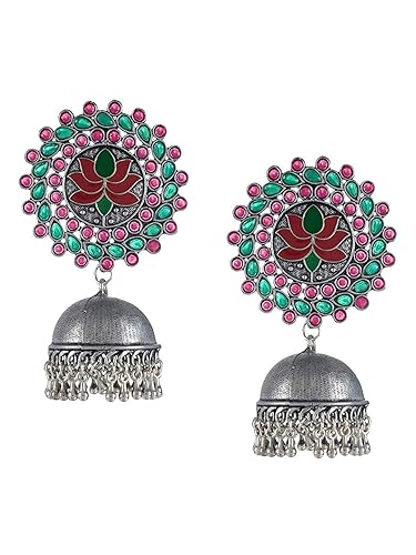 Jhumki Earrings for Women (Multicolor) (MFER704)