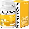 NEW! Cellugreen Organic Lions Mane Capsules, 6500mg (Highest Strength) Supports Cognitive & Immune Health, Lion's Mane Mushro
