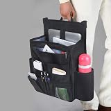 Luxja Car Seat Storage Organiser Front Back Car Seat Organizer Black view 6